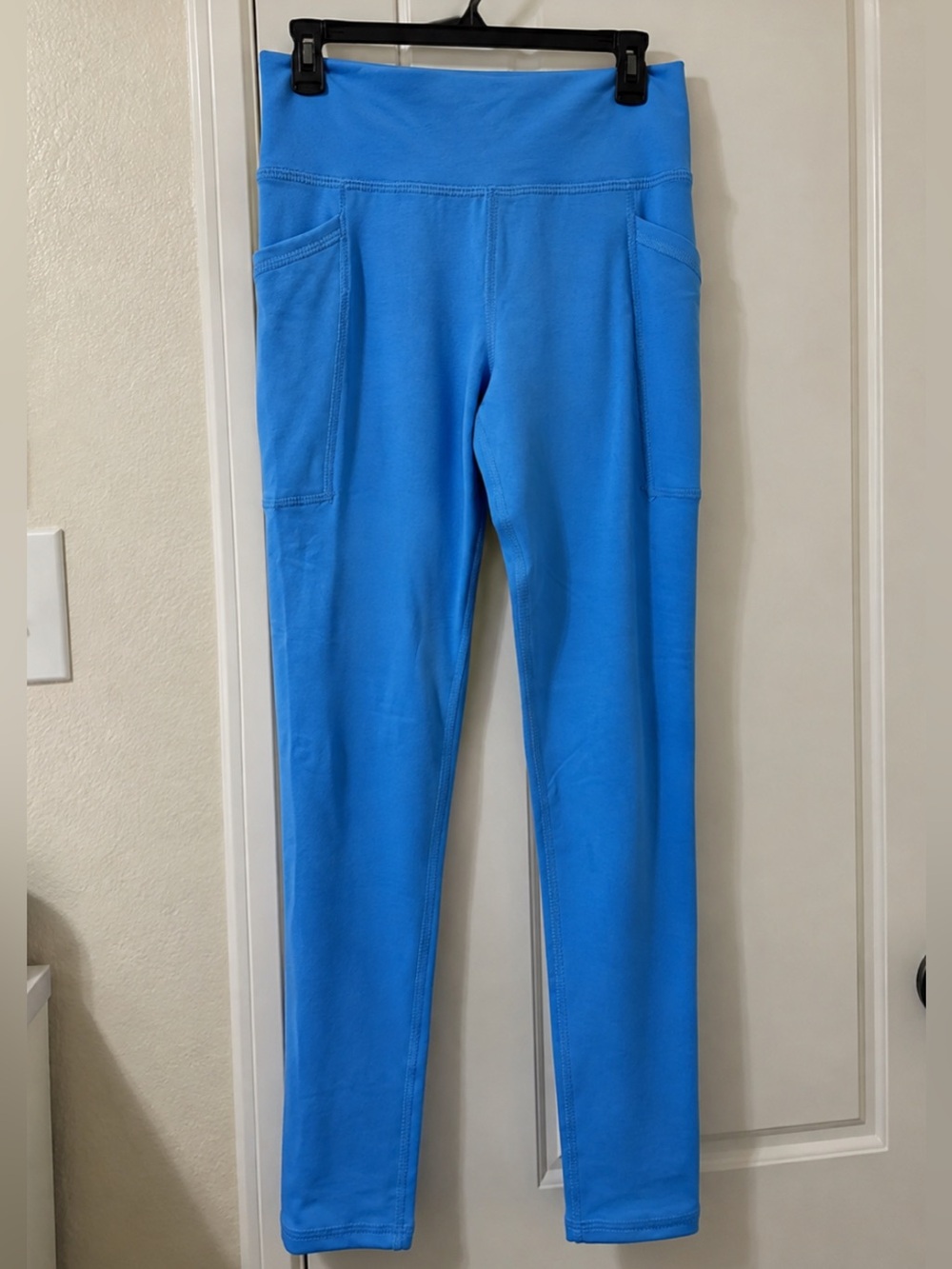 Athletic Works Bright Blue Girls' Leggings with Side Pockets